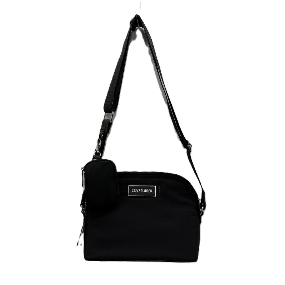 Steve Madden Black & Silver Crossbody Purse